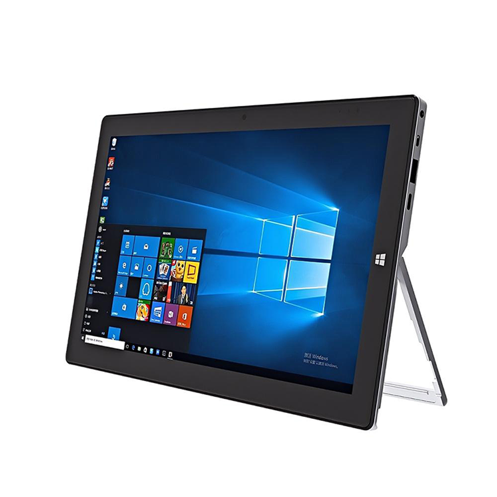 Start2Finish 11.6-inch Windows tablet showing a sleek lightweight design, portable electronics for working and entertainment.