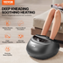 Start2Finish VEVOR foot massager machine with heat, deep-kneading, compression, and Shiatsu for plantar fasciitis relief.