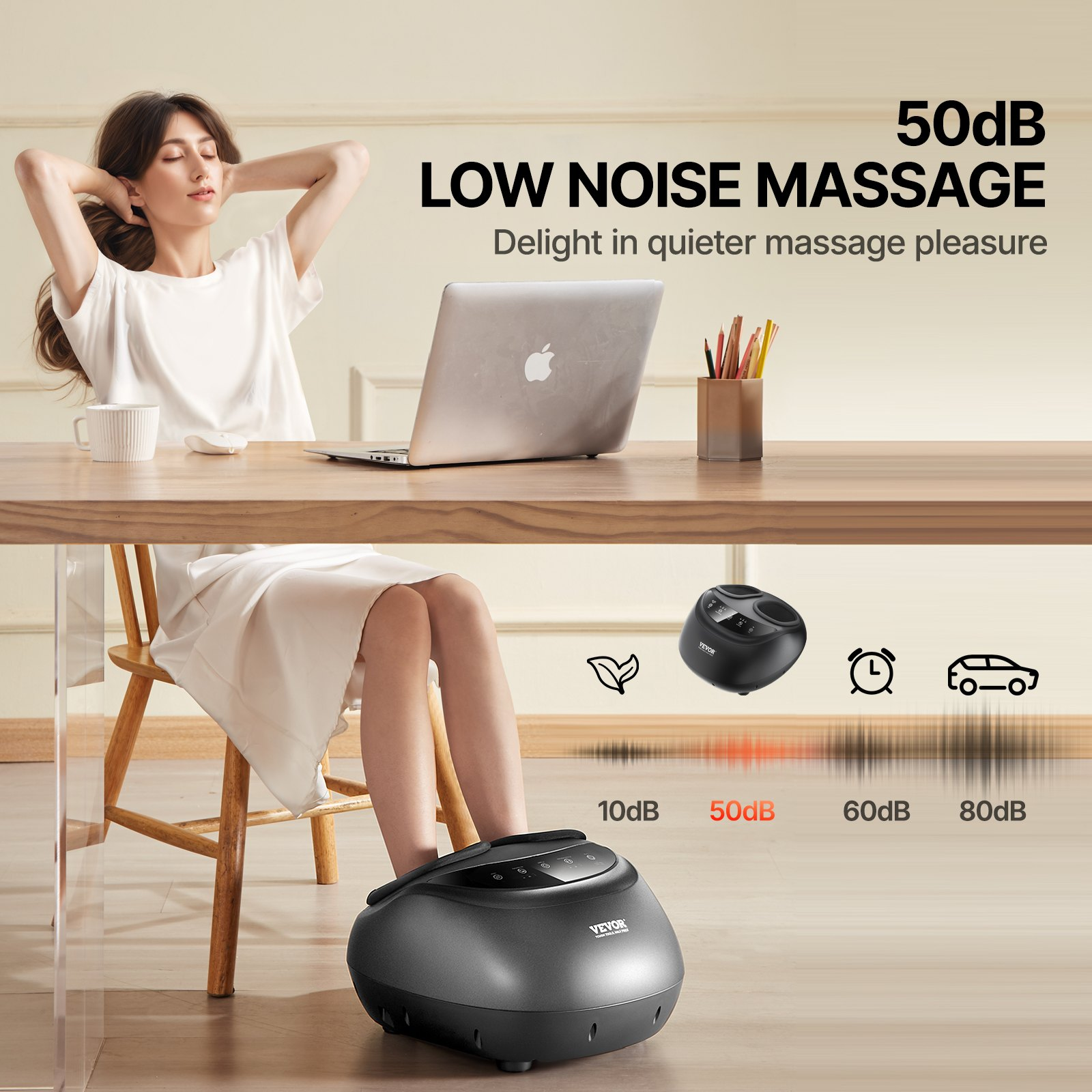 Start2Finish VEVOR foot massager machine with heat, deep-kneading, compression, and shiatsu for plantar fasciitis and neuropathy relief.