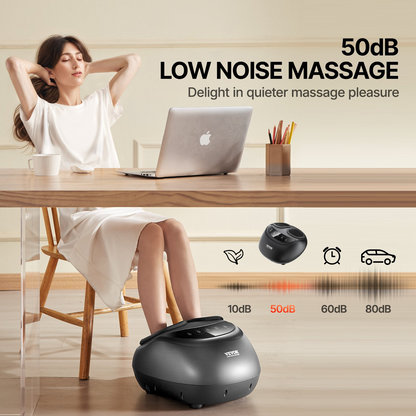 Start2Finish VEVOR foot massager machine with heat, deep-kneading, compression, and shiatsu for plantar fasciitis and neuropathy relief.