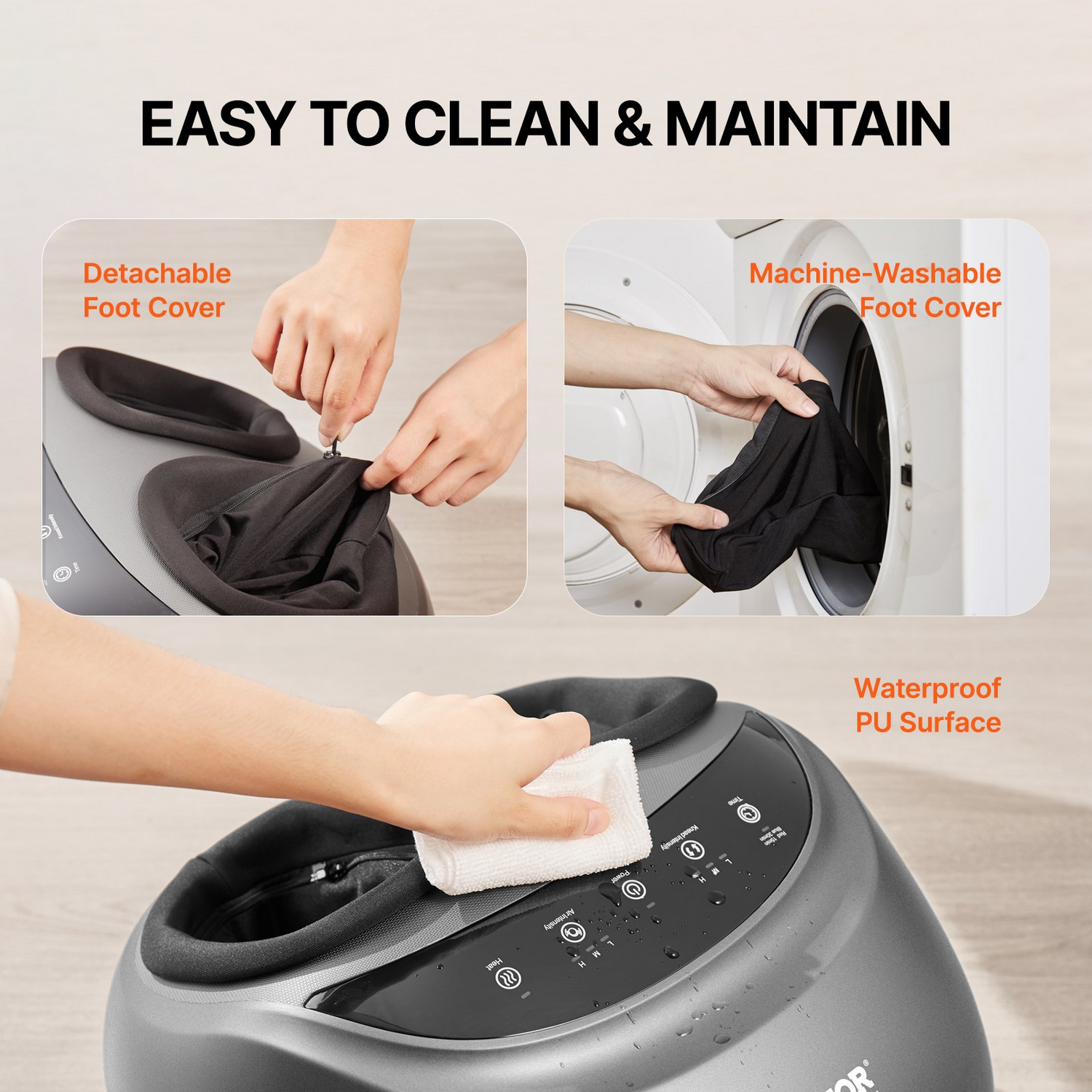 Start2Finish VEVOR foot massager machine with heat, deep-kneading, compression, and Shiatsu for plantar fasciitis and neuropathy relief.