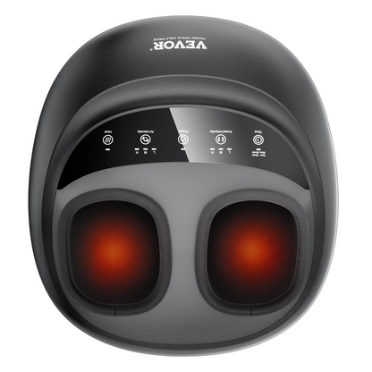 Start2Finish VEVOR foot massager machine with heat, deep-kneading, compression, and shiatsu for plantar fasciitis and neuropathy relief.