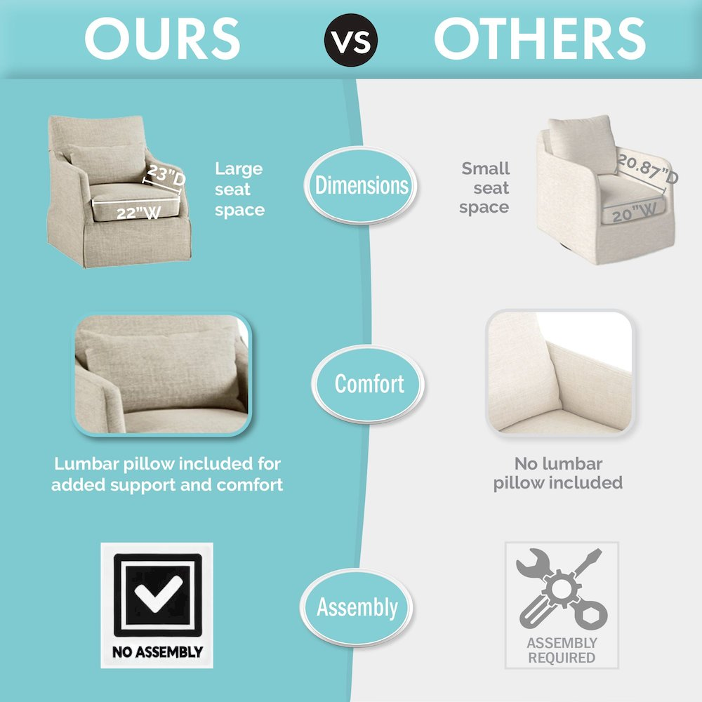 Start2Finish skirted swivel chair with fabric upholstery and wooden base, featuring a cushioned seat and stylish design.