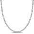 Start2Finish 12.5 ct. DEW Created Moissanite tennis necklace with sparkling stones, available in 6 sizes, elegant jewelry accessory.