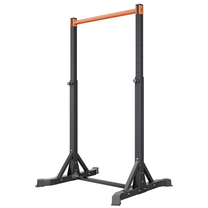 Start2Finish VEVOR portable pull-up bar with H-frame, heavy-duty steel, 8 height levels, suitable for arms, back, and chest workouts.