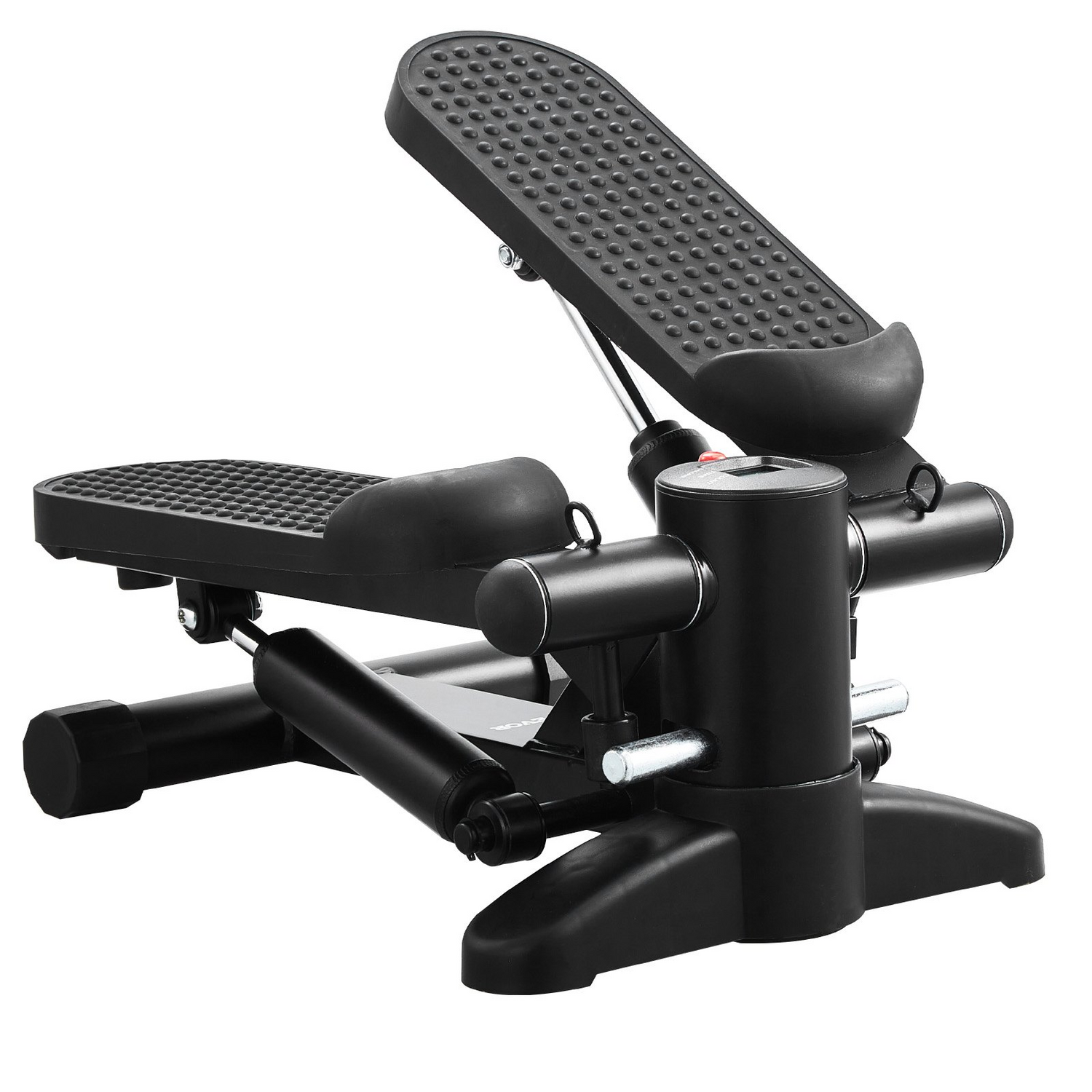 Start2Finish VEVOR mini stair stepper with hydraulic resistance bands, LCD monitor, and sturdy design for full-body cardio workouts.