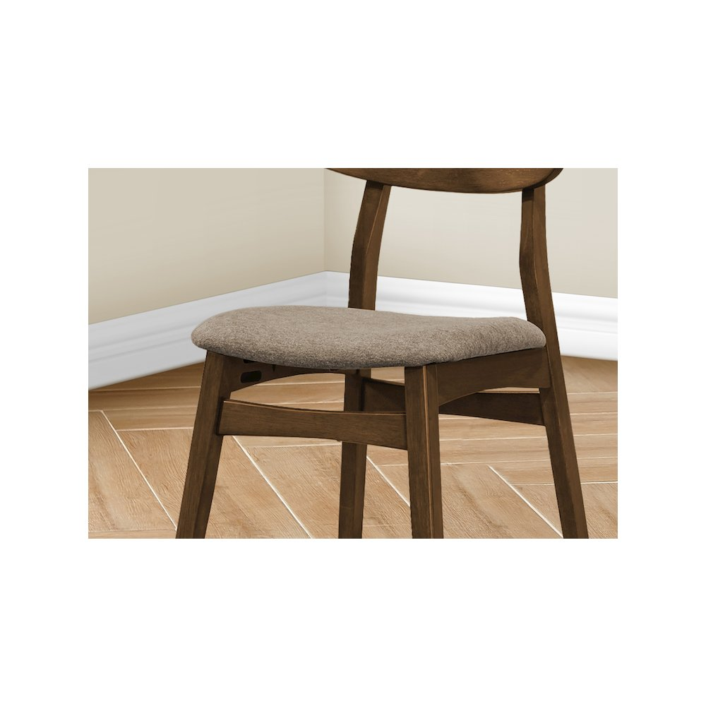 Pair of modern Start2Finish dining chairs, 32-inch height, with sleek design and sturdy wooden legs, set of two.