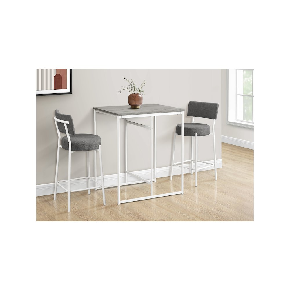 Modern 32-inch rectangular counter height dining table by Start2Finish, with a sleek design and sturdy wooden legs.