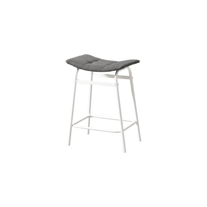 Set of two Start2Finish counter height barstools with wooden seats and metal legs, ideal for kitchen or bar area seating.