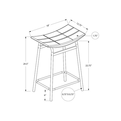 Set of two Start2Finish counter height barstools with wooden seats and black metal legs, ideal for kitchen or home bar.