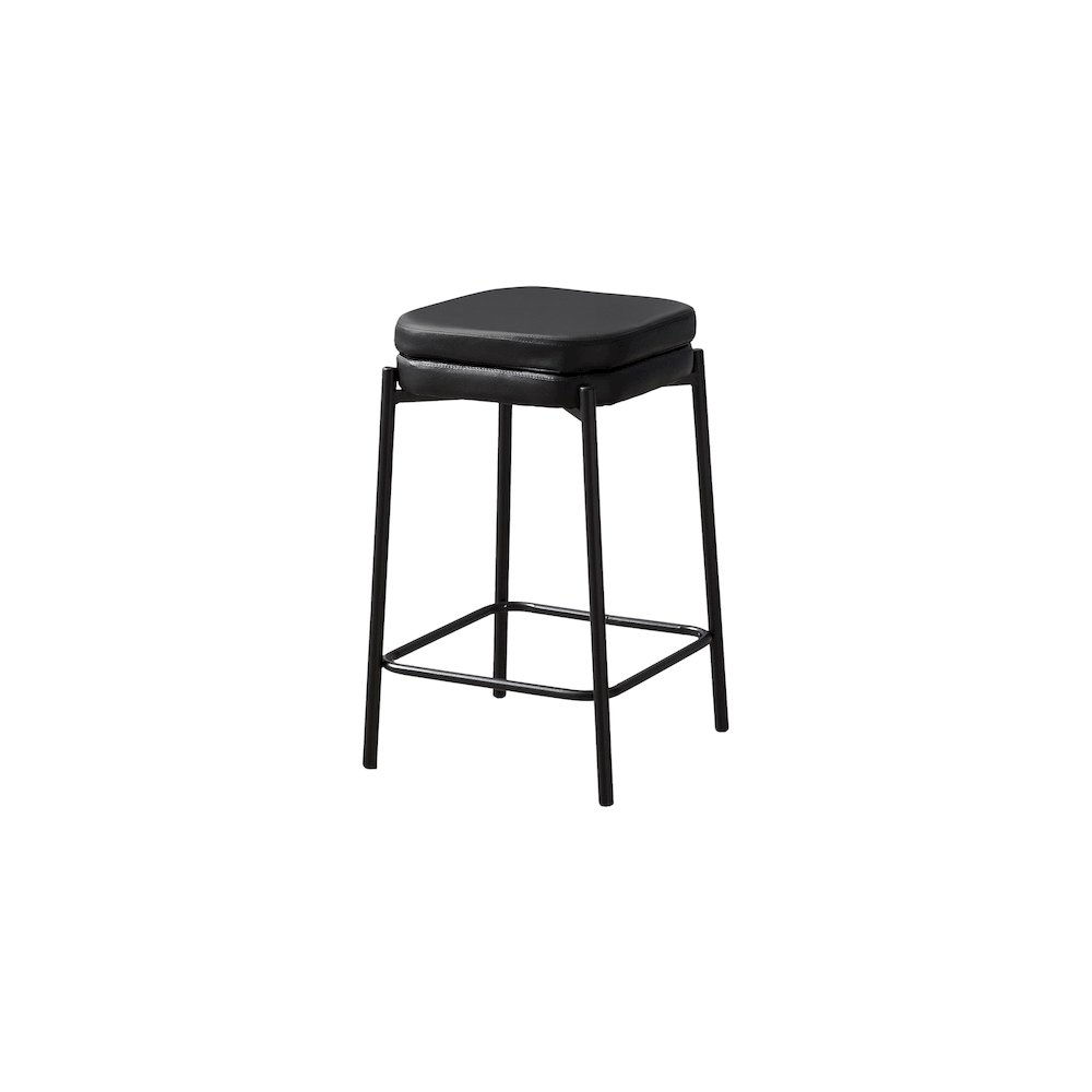 Set of 2 Start2Finish counter height kitchen barstools with wooden seats and metal frames, ideal for modern kitchen counter seating.