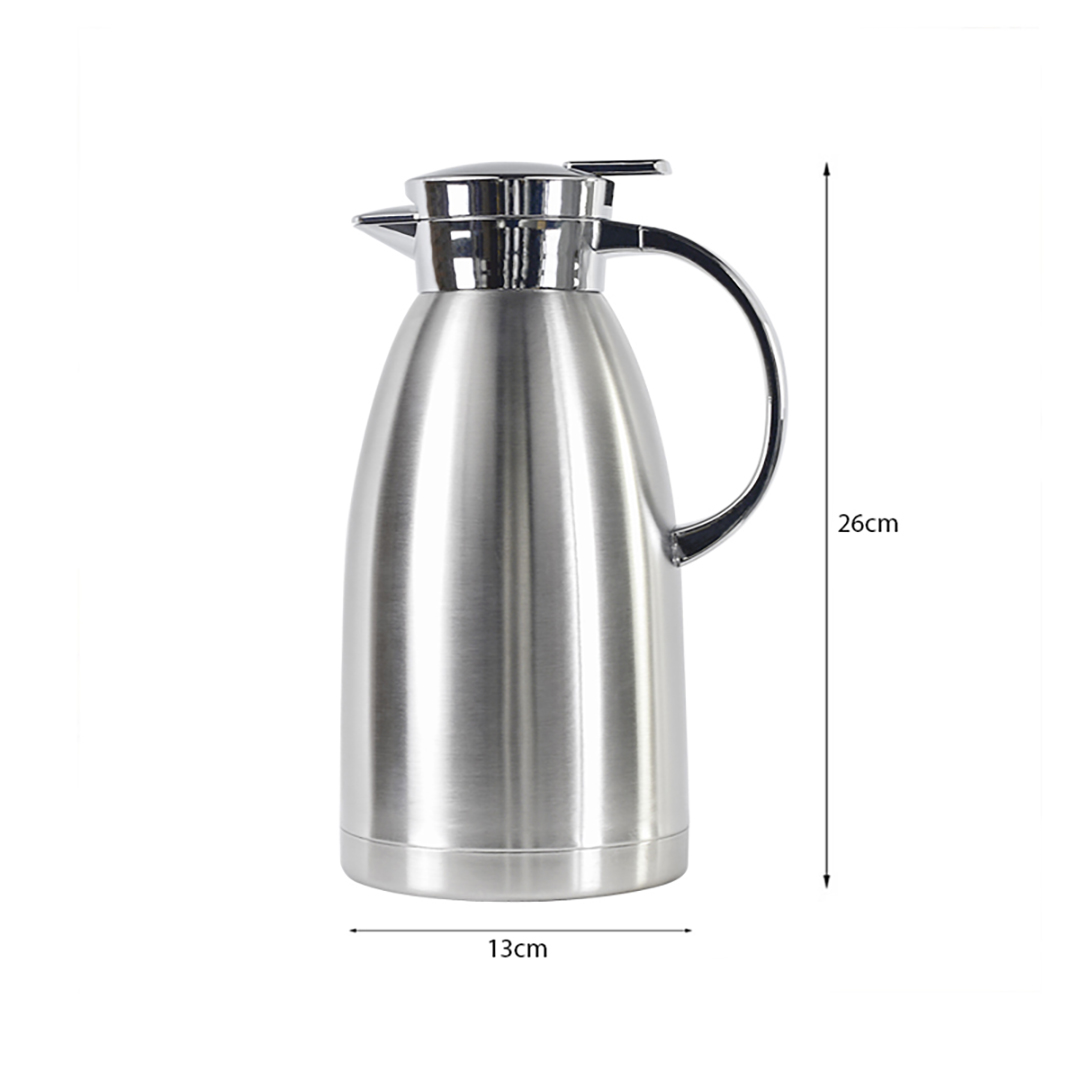 Start2Finish SOGA 1.8L stainless steel insulated vacuum flask for home use, shown with a sleek, durable design and secure lid.