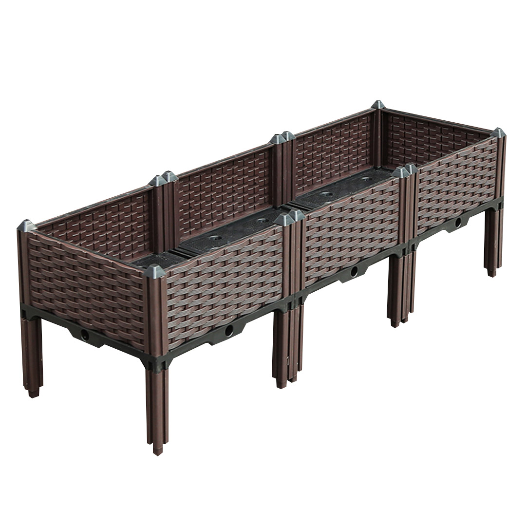 Start2Finish SOGA 120cm garden planter box with legs, ideal for outdoor gardening and decorative plant display.