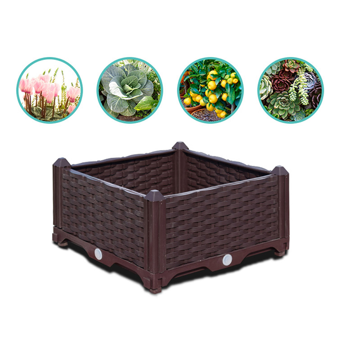 SOGA 120cm garden planter box with legs, made of durable outdoor material, suitable for decorative or functional garden planting.
