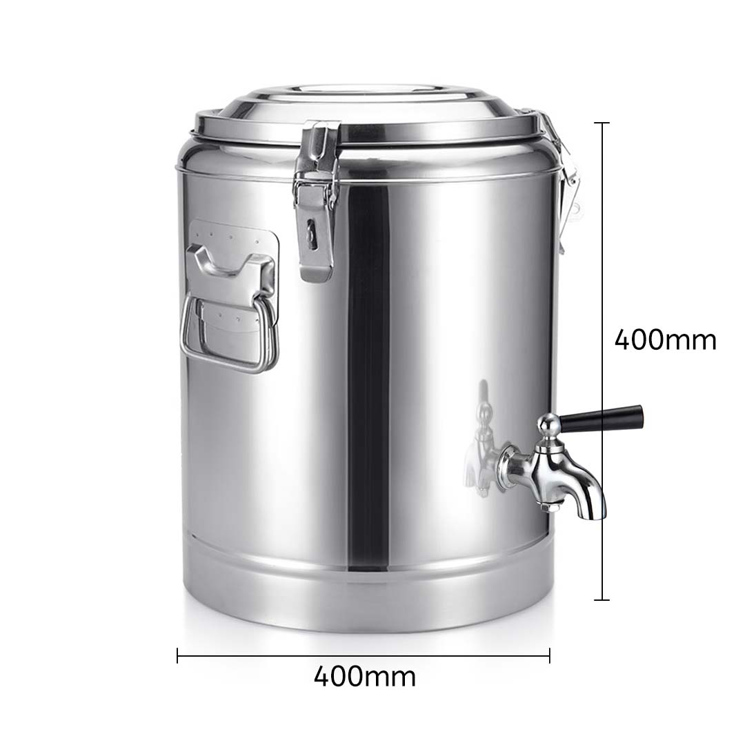 Start2Finish SOGA 9.3-gallon insulated dispenser pot for home use, with a sturdy handle and secure lid.