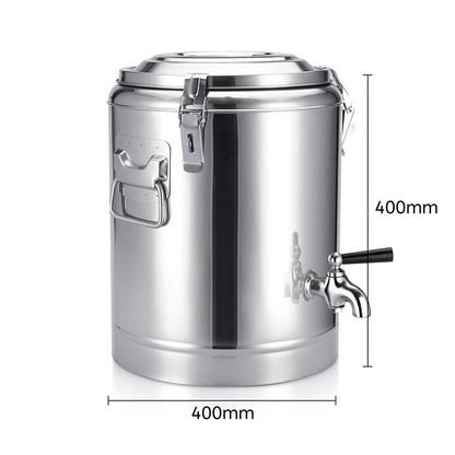 Start2Finish SOGA 9.3-gallon insulated dispenser pot for home use, with a sturdy handle and secure lid.