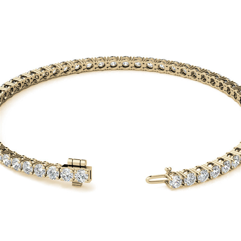 Start2Finish 6.00 CTW AGI Certified Lab-Grown Diamond Tennis Bracelet in 14K Yellow or White Gold with G/VS clarity