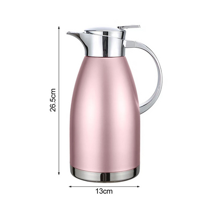 Start2Finish Soga 0.48-gallon rose insulated vacuum flask for home, featuring a sleek design and durable construction.