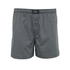 Black dot woven cotton boxer shorts from Start2Finish, featuring comfortable, breathable men&