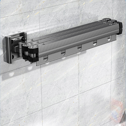 Start2Finish SOGA 36.7-inch wall-mounted clothing dry rack for home use, with multiple hanging bars for drying garments.