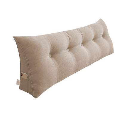 Beige SOGA 180cm triangular wedge bed pillow headboard by Start2Finish, used as a backrest or decorative cushion in bedroom decor.