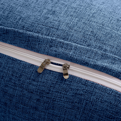 Blue SOGA 120cm triangular wedge bed pillow headboard backrest, with tatami cushion for home decor and bedside comfort.