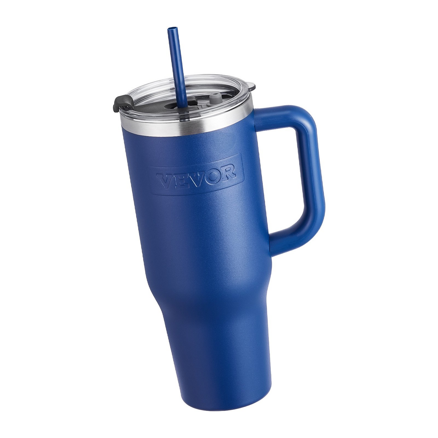 Start2Finish VEVOR 40 oz stainless steel insulated water bottle with lid, blue, double-walled travel mug for outdoor hydration