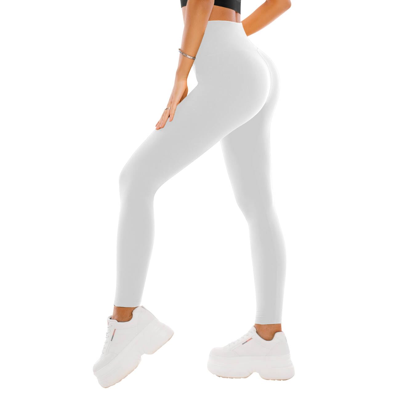 SINOPHANT High Waisted Leggings for Women - Full Length Capri Buttery Soft Yoga Pants for Workout Athletic