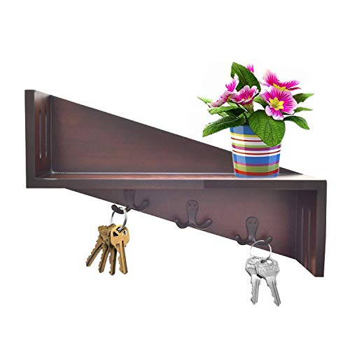 Wooden designer wall hanging shelf bracket by Apricot Lucky, stylish home decor for wall mounting and storage.