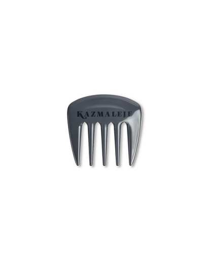 Anatase KurlsPlus Pick in black, designed for hair styling and detangling, with a sleek ergonomic handle and pointed teeth.