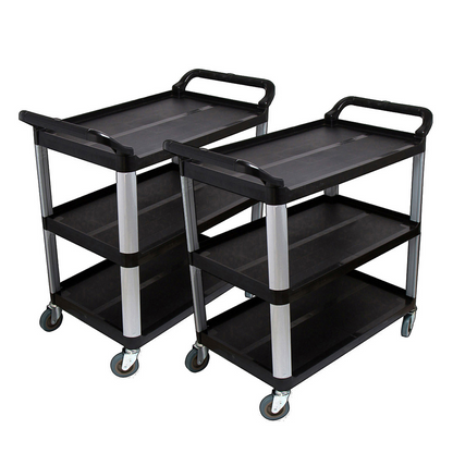 Start2Finish SOGA 2X 3-Tier Small Kitchen Trolley with metal frame, shelves, and wheels for easy storage and mobility.