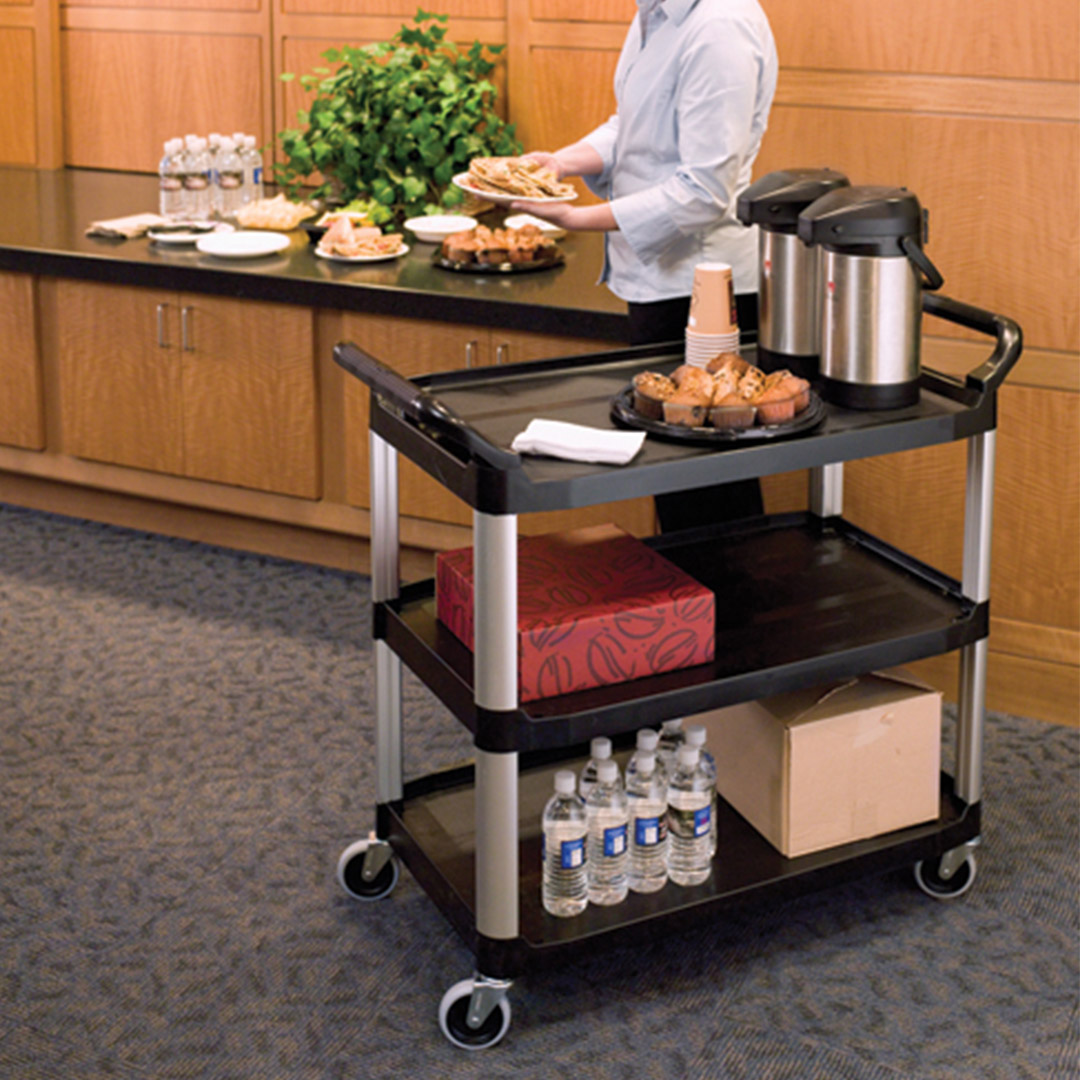 Start2Finish SOGA 2X 3 Tier Kitchen Trolley small for home use, featuring three shelves and compact design for efficient storage.