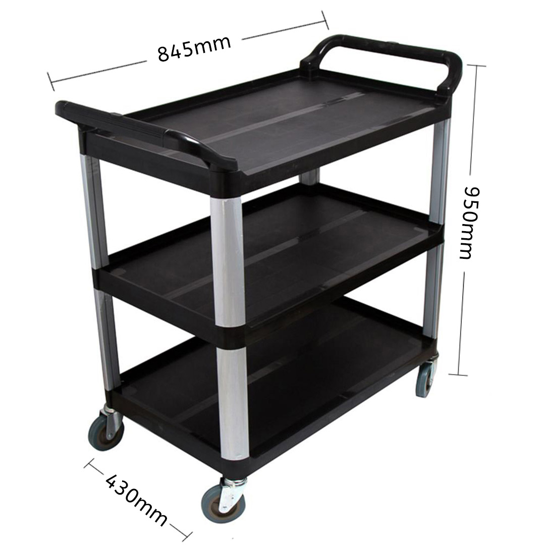 Start2Finish SOGA 2X 3-Tier Kitchen Trolley, small home storage cart with multiple shelves and wheels