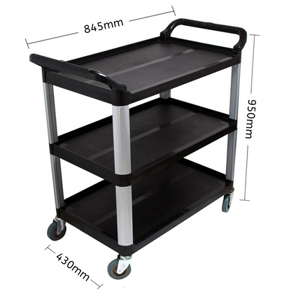 Start2Finish SOGA 2X 3-Tier Kitchen Trolley, small home storage cart with multiple shelves and wheels