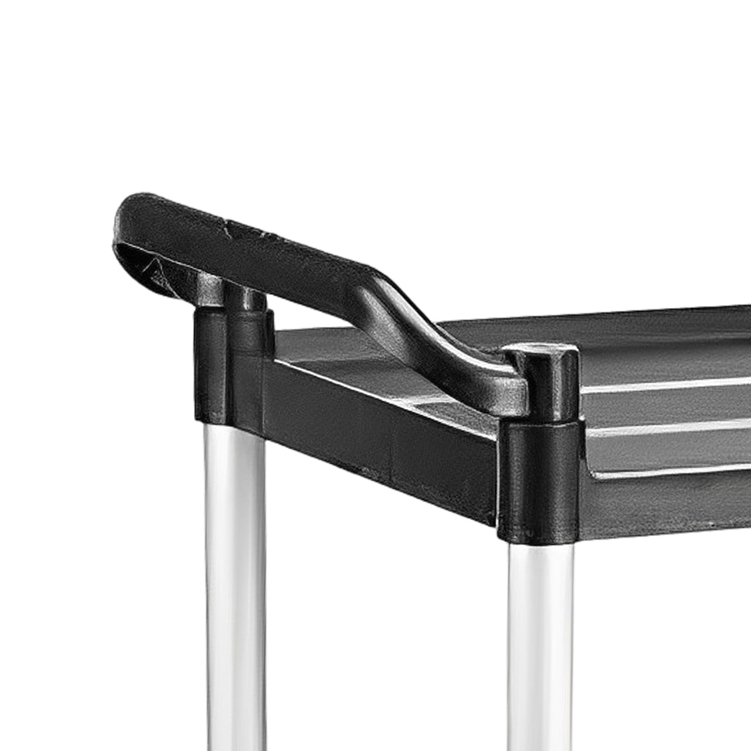 Start2Finish SOGA 2X 2 Tier Food Trolley Kitchen Cart with metal shelves and wheels, ideal for home kitchen organization.