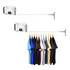 White SOGA 2X 6.3-inch wall-mounted clothesline drying rack with multiple lines for hanging clothes, ideal for home use.
