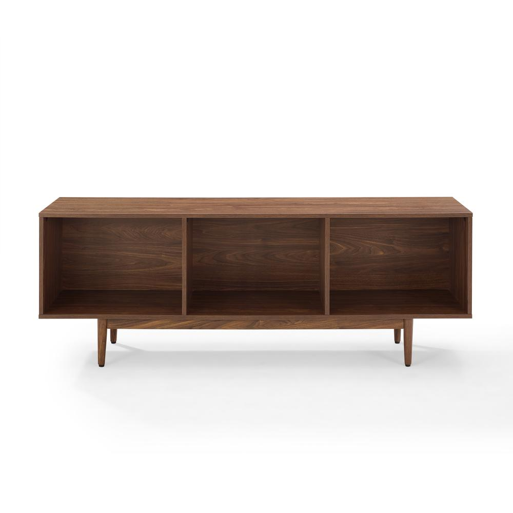 Start2Finish Liam large record player stand with vinyl storage, featuring a modern wood finish and ample space for turntable and records.