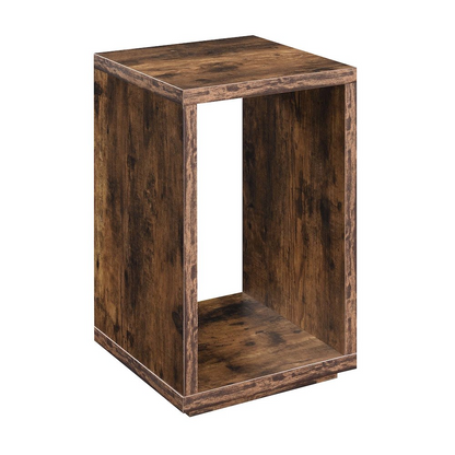 Northfield Admiral end table with shelf in barnwood finish, stylish furniture piece from Start2Finish.