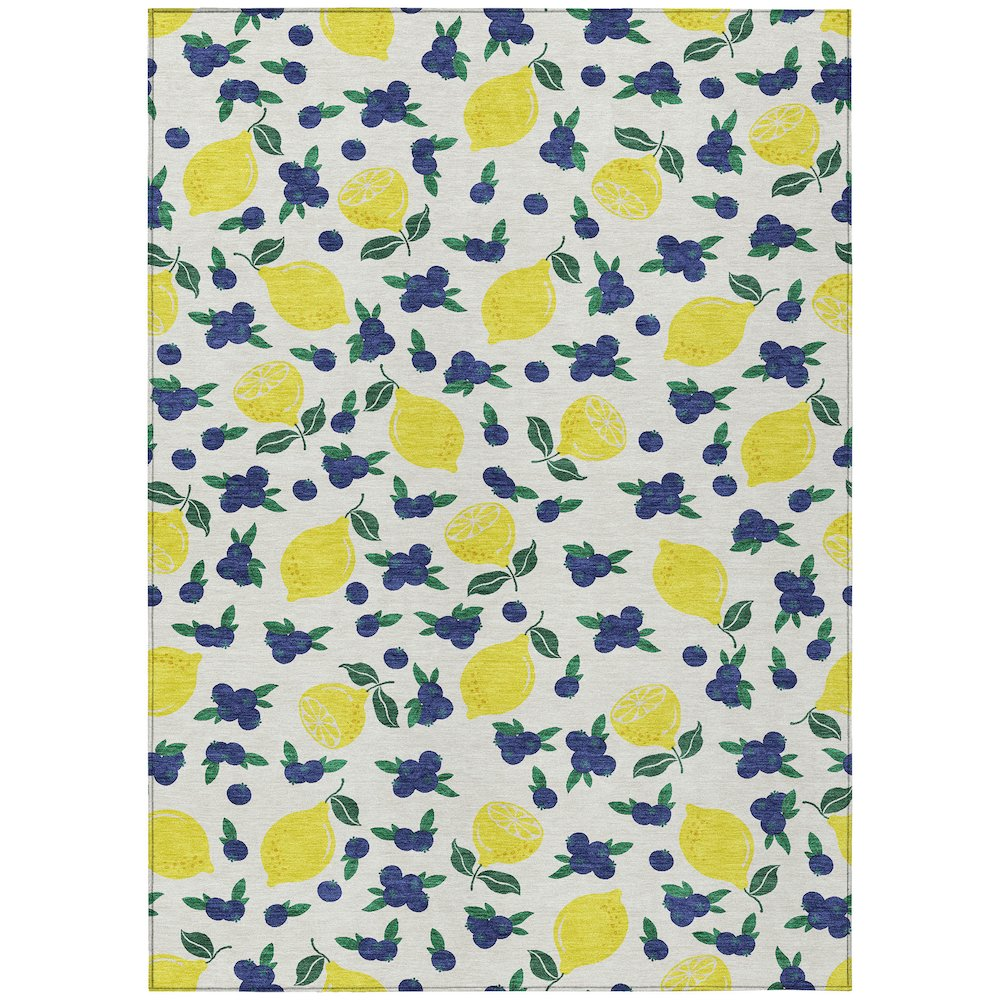 Start2Finish ivory indoor/outdoor chantille rug, 3&