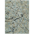 Start2Finish teal indoor/outdoor Chantille 8x10 rug, machine washable, with intricate pattern and soft texture, suitable for any space.