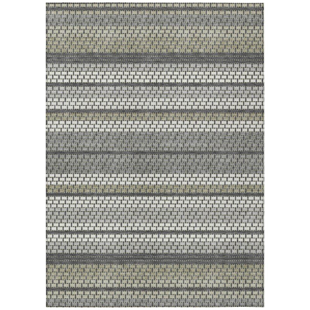 Gray indoor/outdoor Chantille rug by Start2Finish, 5&