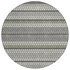 Gray indoor/outdoor Chantille round rug by Start2Finish, 8&