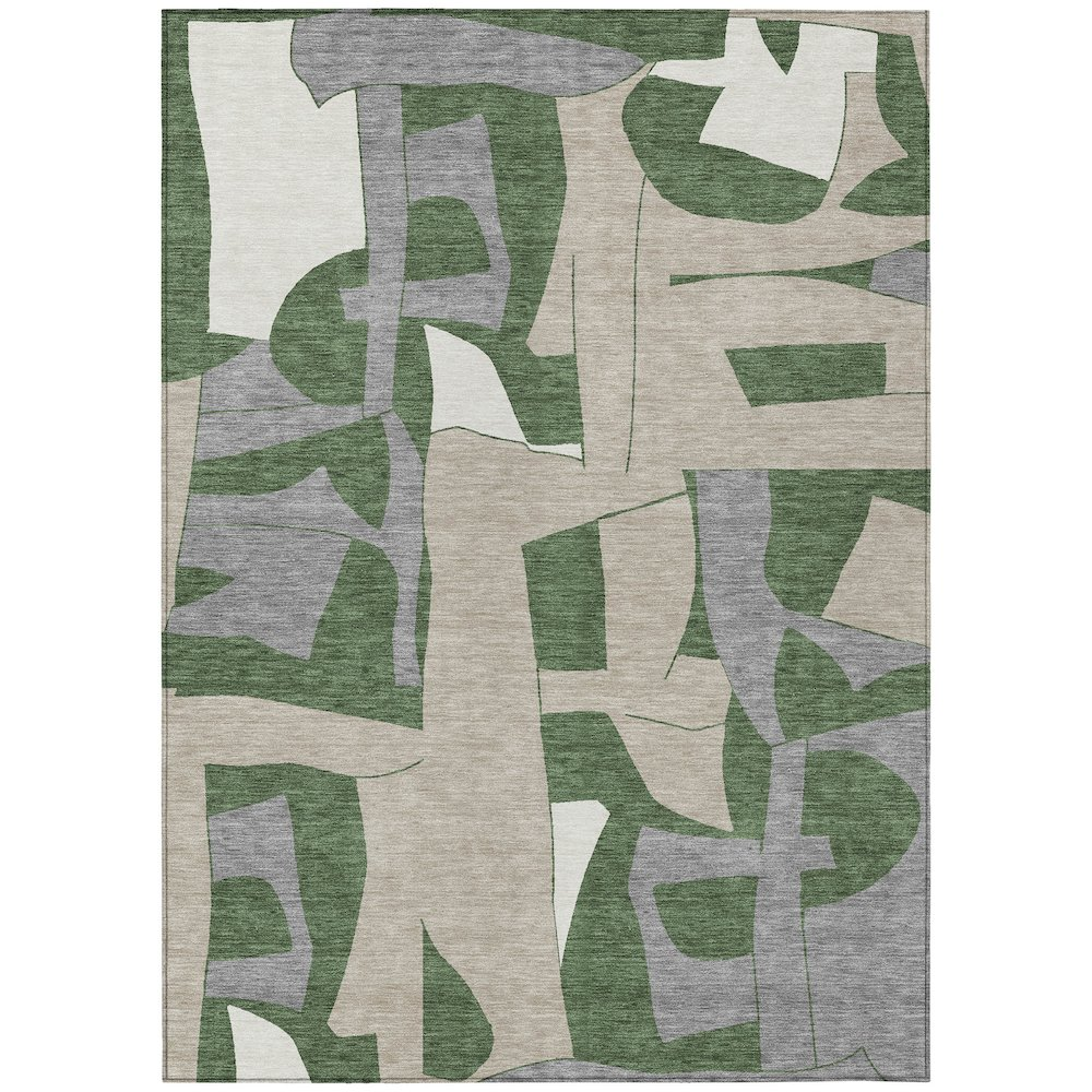Start2Finish green indoor/outdoor Chantille ACN2605 rug, 8&