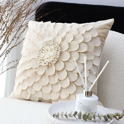 Start2Finish SOGA sunflower pillow cover, 17.7-inch 100% cotton throw pillow with sunflower print for home decor.