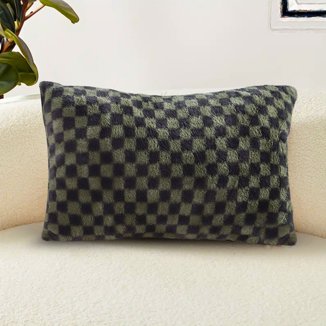 Dark green SOGA 2X 11.8-inch urban light luxury throw pillow by Start2Finish, featuring plush fabric and stylish home decor design.