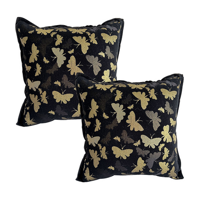 Start2Finish SOGA vintage butterfly throw pillow with covers, 17.7-inch decorative home accent pillow featuring butterfly design.