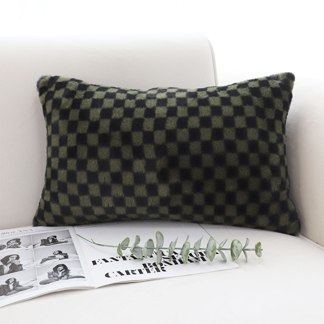 Dark green SOGA 2X 11.8-inch urban luxury throw pillow by Start2Finish, showcasing plush fabric and stylish design for home decor.