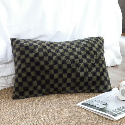 Dark green SOGA 2X 11.8-inch urban light luxury throw pillow by Start2Finish, showcasing plush fabric and stylish design.