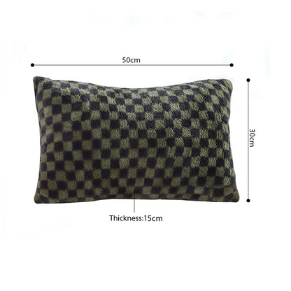 Dark green SOGA 2x 11.8-inch urban luxury throw pillow by Start2Finish, featuring plush fabric and stylish design for home decor.