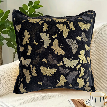 Start2Finish SOGA vintage butterfly throw pillow with covers, 17.7 inches, featuring colorful butterfly design for home decor.